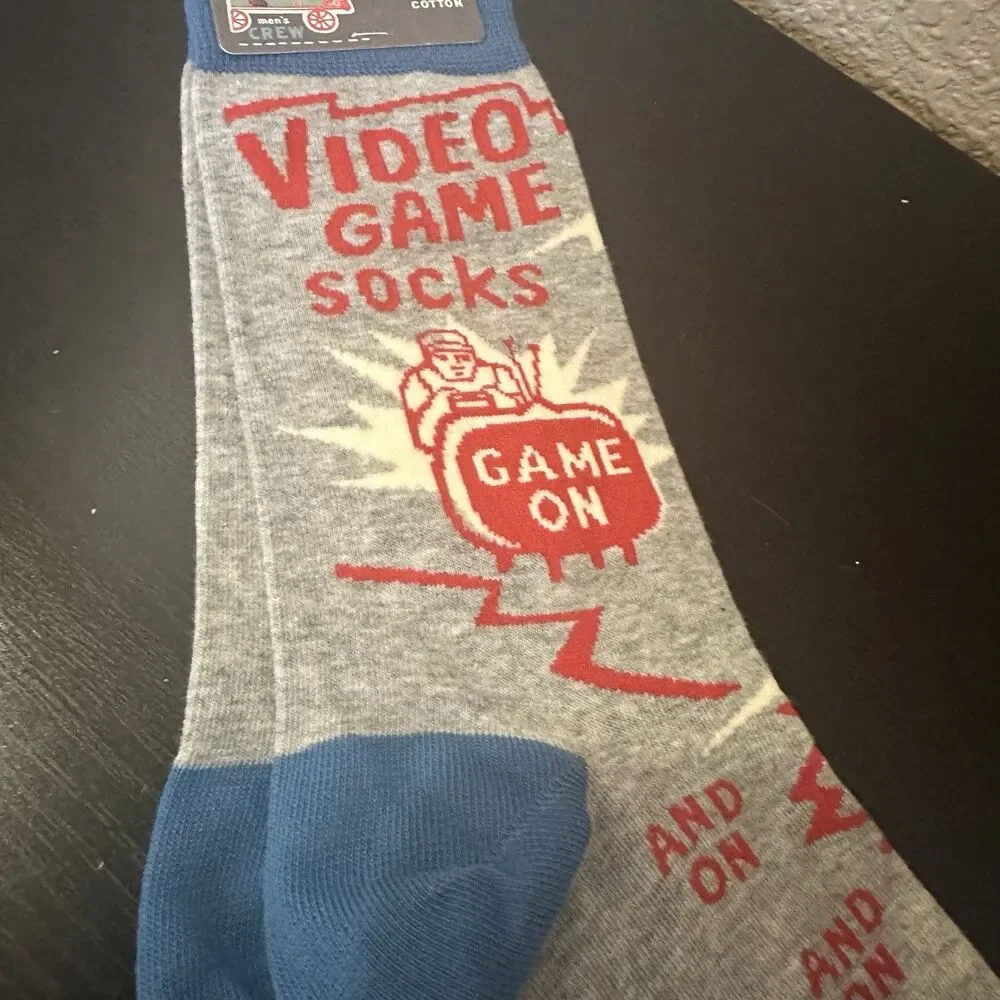 BlueQ- Men’s Sock - “Video Game Socks..Game On..And On…